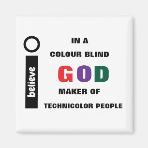 Imán Creo En Un Magnate De Dios Ciego De Color