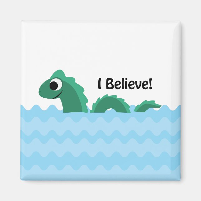 Imán Creo que campeón el monstruo del lago Champlain (Frente)