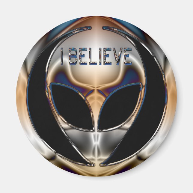 IMÁN CREO QUE CHROME ALIEN HEAD (Frente)