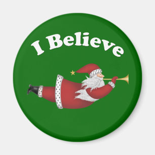 Imán Creo que volando Santa