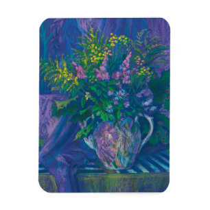 Imán Crepúsculo y flores silvestres de oro Pintura Past