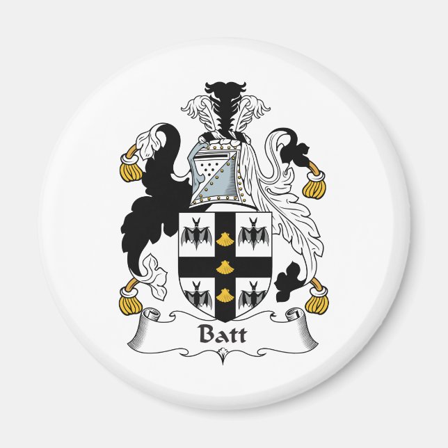 Imán Crest de familia Batt (Frente)