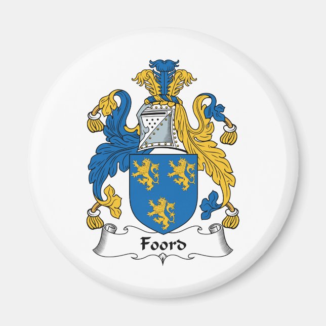 Imán Crest de familia Foord (Frente)