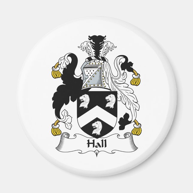 Imán Crest de familia Hall (Frente)