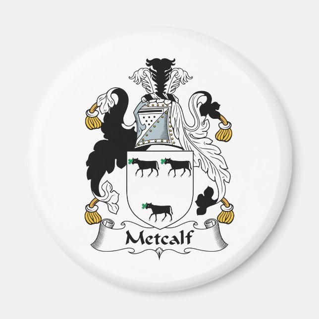 Imán Crest de familia Metcalf (Frente)