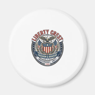 Imán Crest de la Libertad Patriótico Heráldica Patrióti