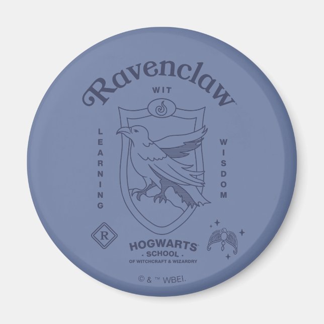Imán Crest de Sabiduría y Aprendizaje de RAVENCLAW™ (Frente)