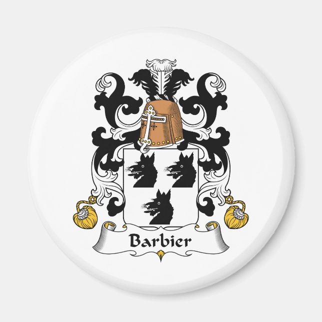 Imán Crest familiar Barbier (Frente)