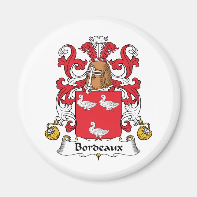Imán Crest familiar de Bordeaux (Frente)