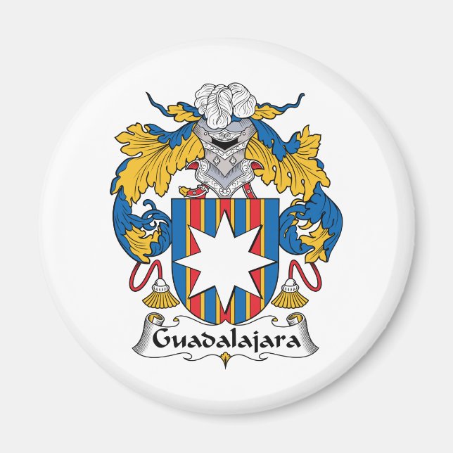 Imán Crest familiar de Guadalajara (Frente)