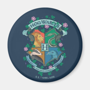 Imán Crest Floral de HOGWARTS™