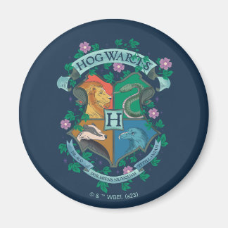 Imán Crest Floral de HOGWARTS™