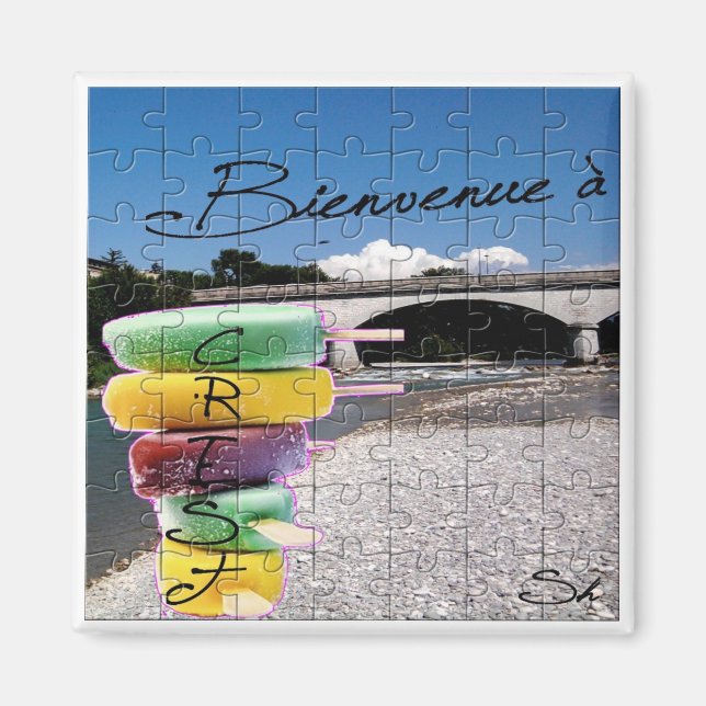 Imán CREST-Rompecabezas (Frente)