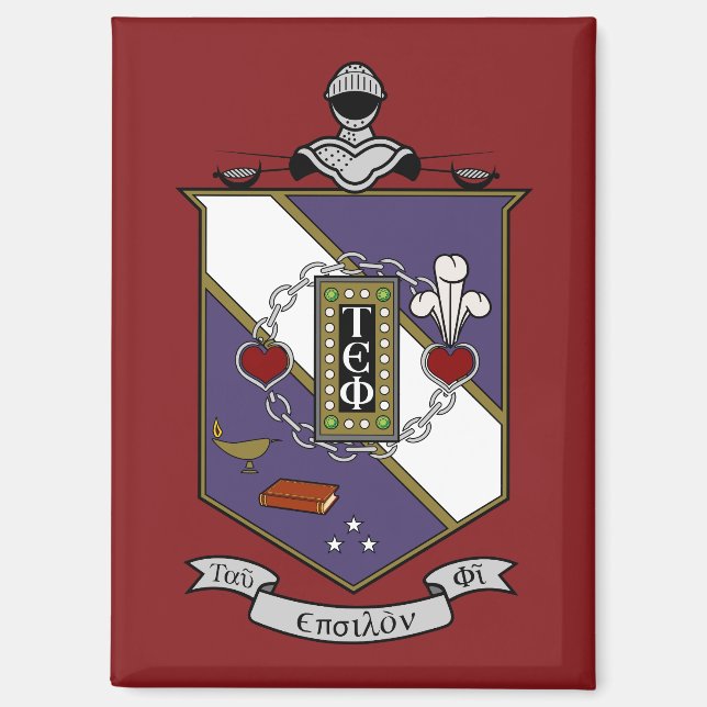 Imán Crest Tau Epsilon Phi Tau (Anverso)