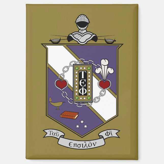 Imán Crest Tau Epsilon Phi Tau (Anverso)