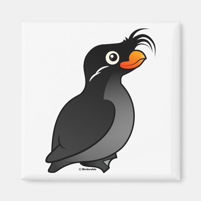 Imán Crested Auklet (Frente)