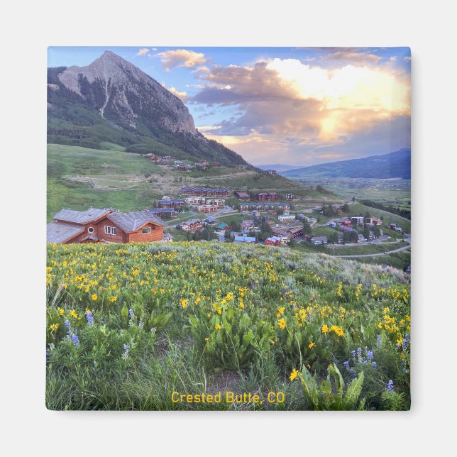 Imán Crested Butte, CO Photograph (Frente)