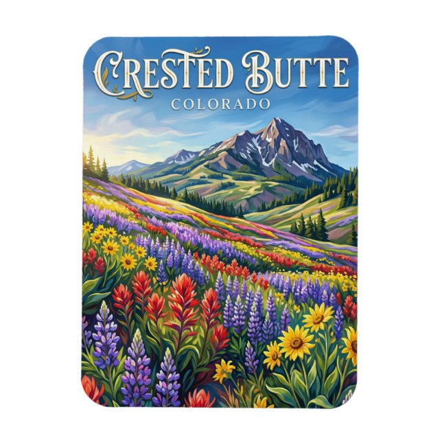 Imán Crested Butte Colorado (Vertical)