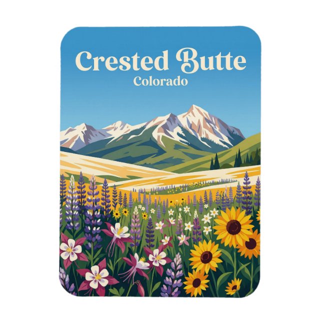 Imán Crested Butte EE. UU. (Vertical)