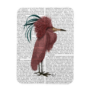 Imán Crested Marsala Bird