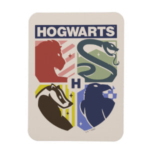 Imán Crestón Estampado Vintage HOGWARTS™