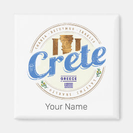 Imán Creta Island Grecia recuerdo de un viaje de vacaci