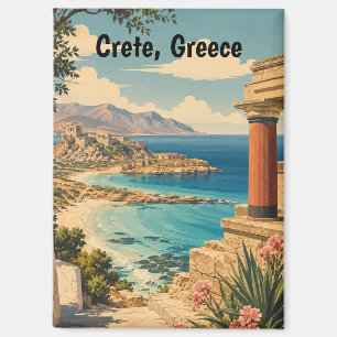 Imán Creta vintage Grecia Vacaciones Isla Griega Viaje