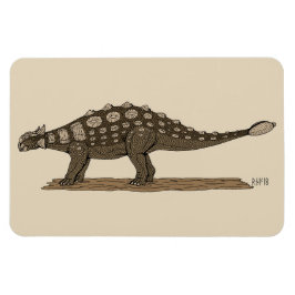 Imán Cretácico Dinosaurio Ankylosauro
