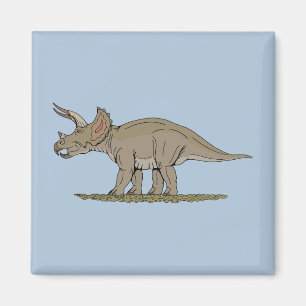 Imán Cretácico Dinosaurio Triceratops