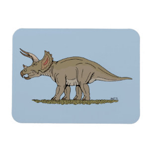Imán Cretácico Dinosaurio Triceratops