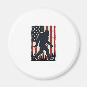 Imán Criatura Salvaje Patriótica Bandera Vintage Vector