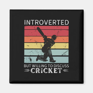 Imán Cricket Antiguo Introvertido Pero Dispuesto A Disc