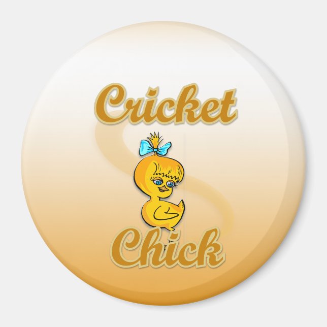 Imán Cricket Chick (Frente)