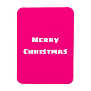 Imán Crimson Festive Merry Christmas