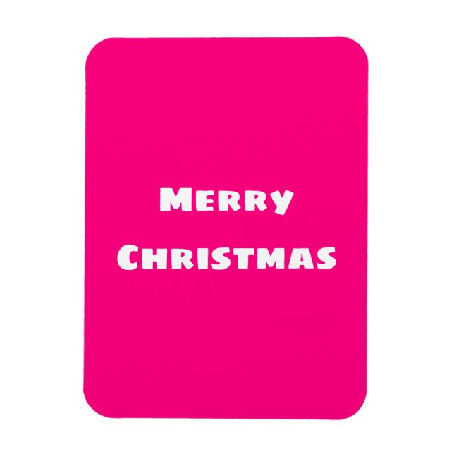 Imán Crimson Festive Merry Christmas (Vertical)