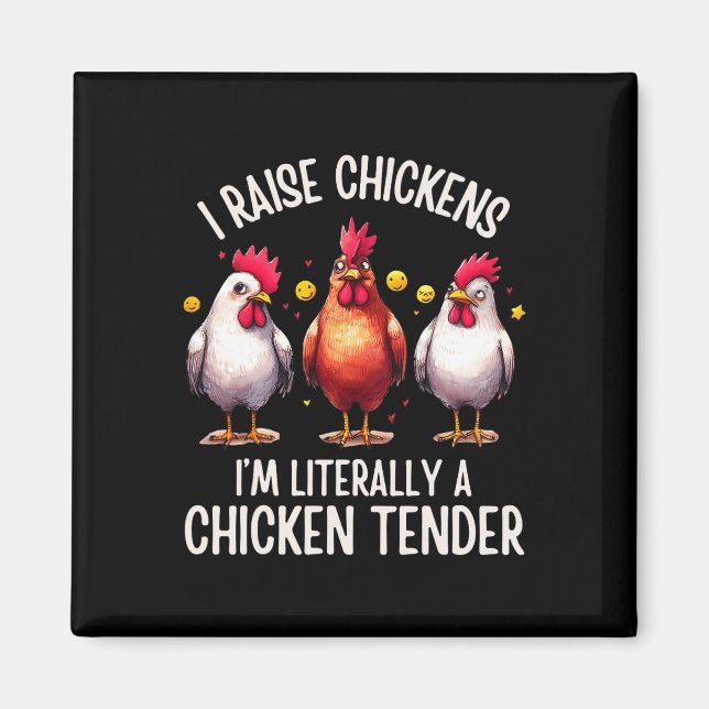 Imán Crío Pollos Soy Literalmente Un Tenedor De Pollo _ (Frente)