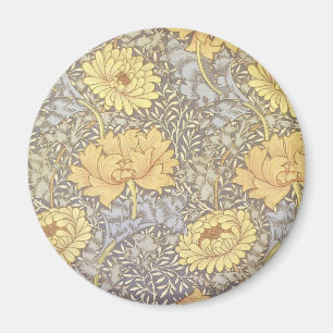 Imán Crisantemo Hermosa Flor William Morris
