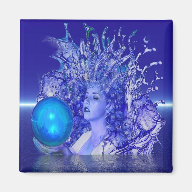 Imán Cristal azul (Frente)