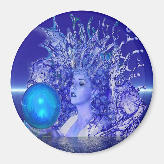 Imán Cristal azul (Frente)