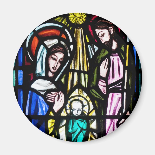 Imán Cristal manchado del niño Jesús de la Iglesia de S (Frente)