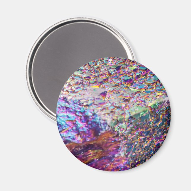 Imán Cristales de Aura Arcoiris (Anverso/Reverso)