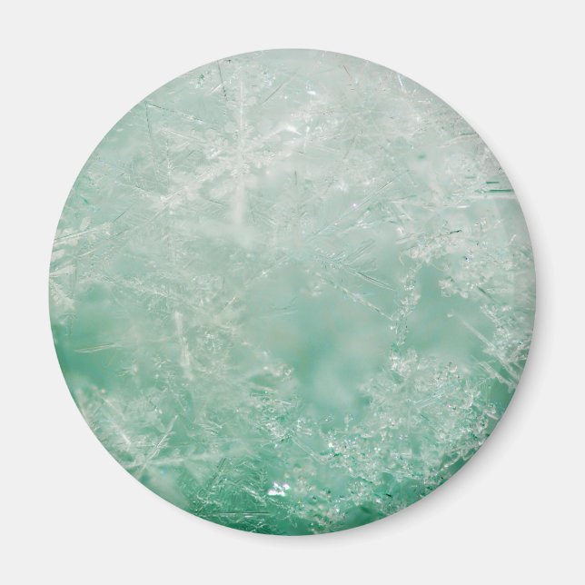 Imán Cristales de copo de nieve (Frente)