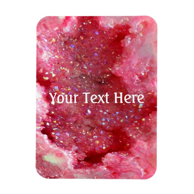 Imán Cristales de la Faerie rosa de otoño (Vertical)