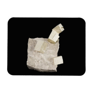 Imán Cristales de la pirita en pizarra