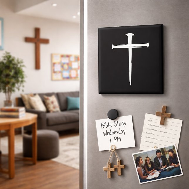 Imán Cristiano de la Cruz Blanca de las Tres Uñas (Subido por el creador)