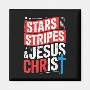 Imán Cristiano Jesucristo Estrellas Tiras 4 De Julio U