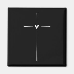 Imán Cristiano religioso Inspirador de corazón cruzado