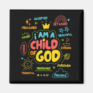 Imán Cristiano Soy Un Hijo De Dios Jesús Fe Niños Tod