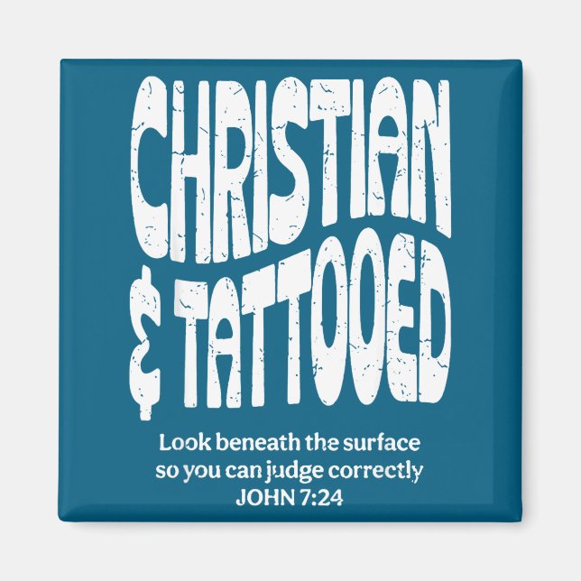 Imán Cristiano y tatuado  (Frente)