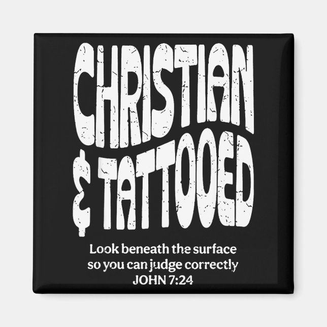 Imán Cristiano y Tatuado (Frente)